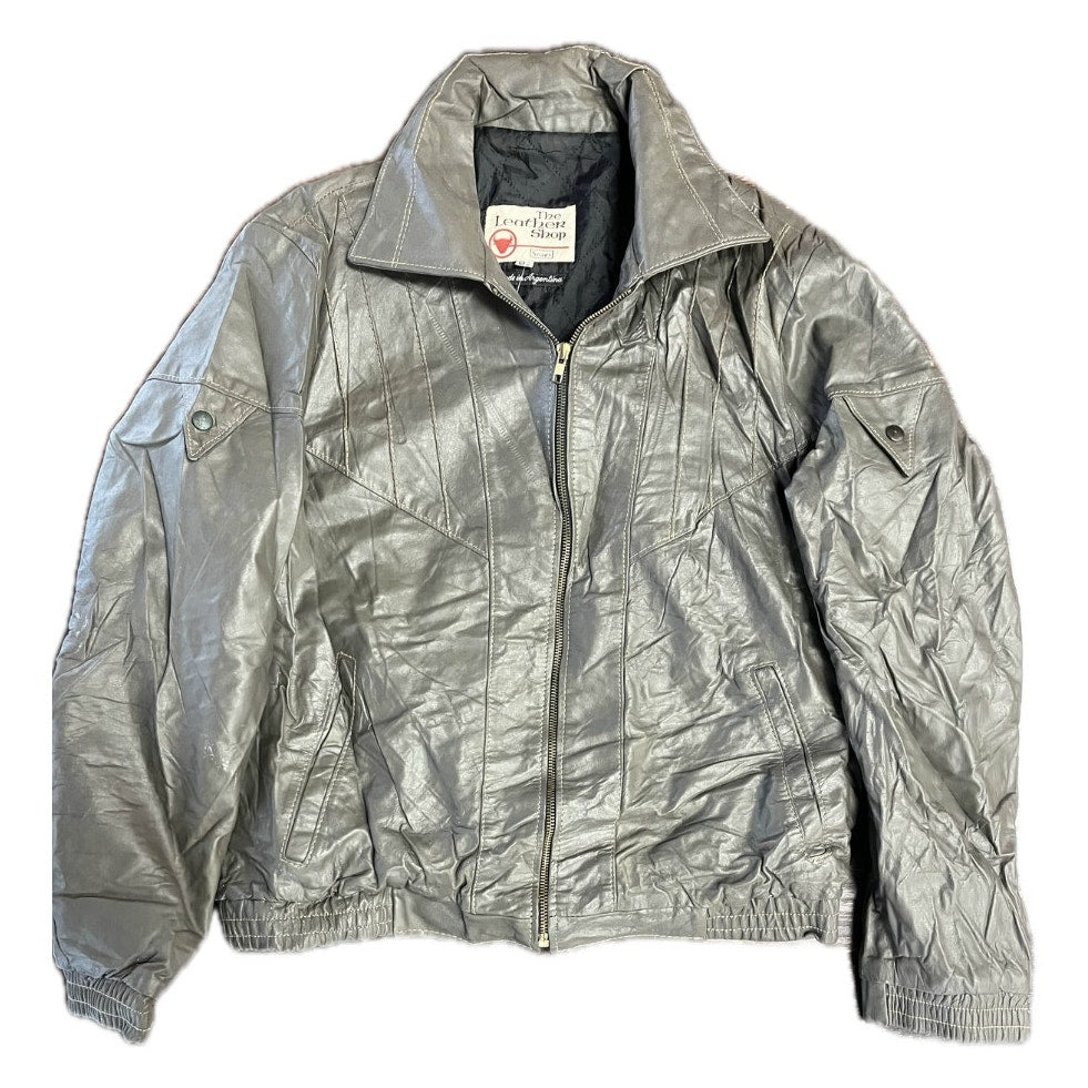 Vintage The Leather Shop Metallic Sears Jacket