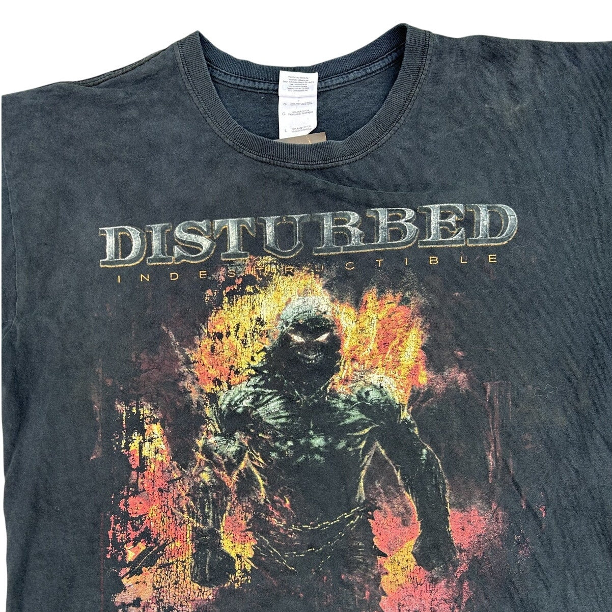 Gildan Vintage Disturbed Indestructible 2008 Tour Shirt