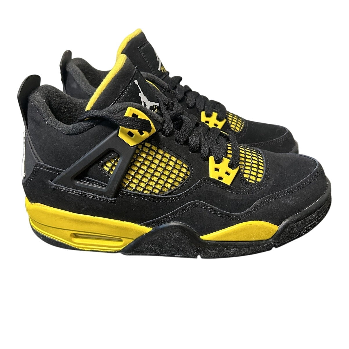 Air Jordan 4 Retro Thunder Black Tour Yellow with Box