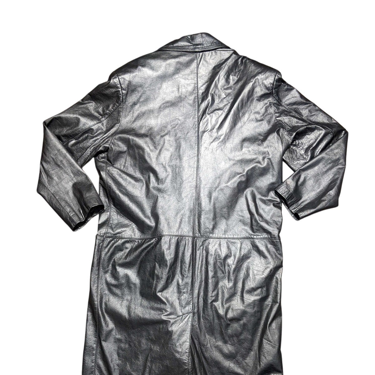 IZZI Leather Trench Coat
