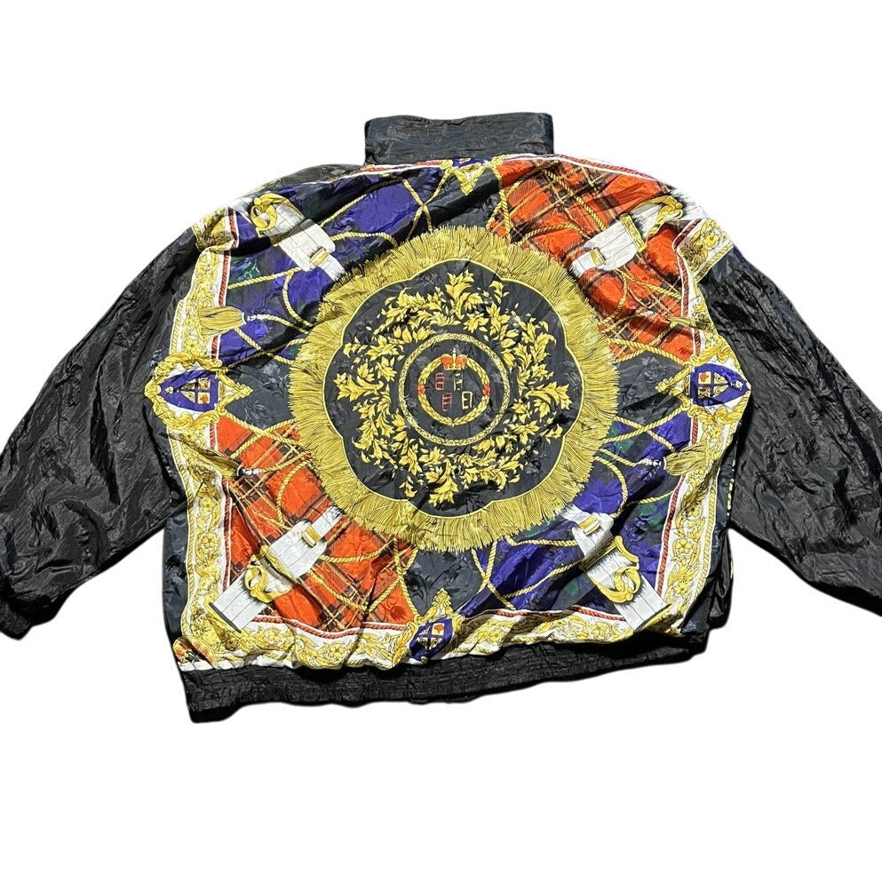 Vintage 1990s Equestrian Theme Resort Bay All Over Print Full Zip Windbreaker