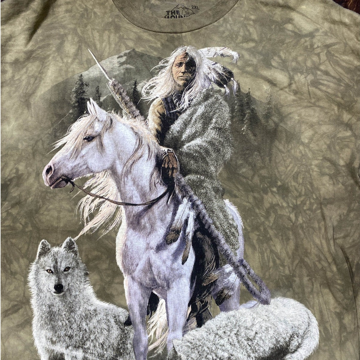 The Mountain Green and Brown Long-sleeve
