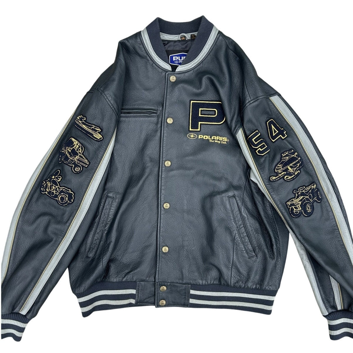 Vintage 50th Anniversary Polaris Leather Letterman Jacket