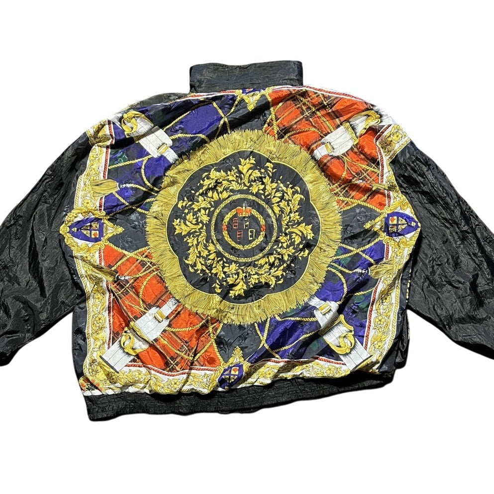 Vintage 1990s Equestrian Theme Resort Bay All Over Print Full Zip Windbreaker