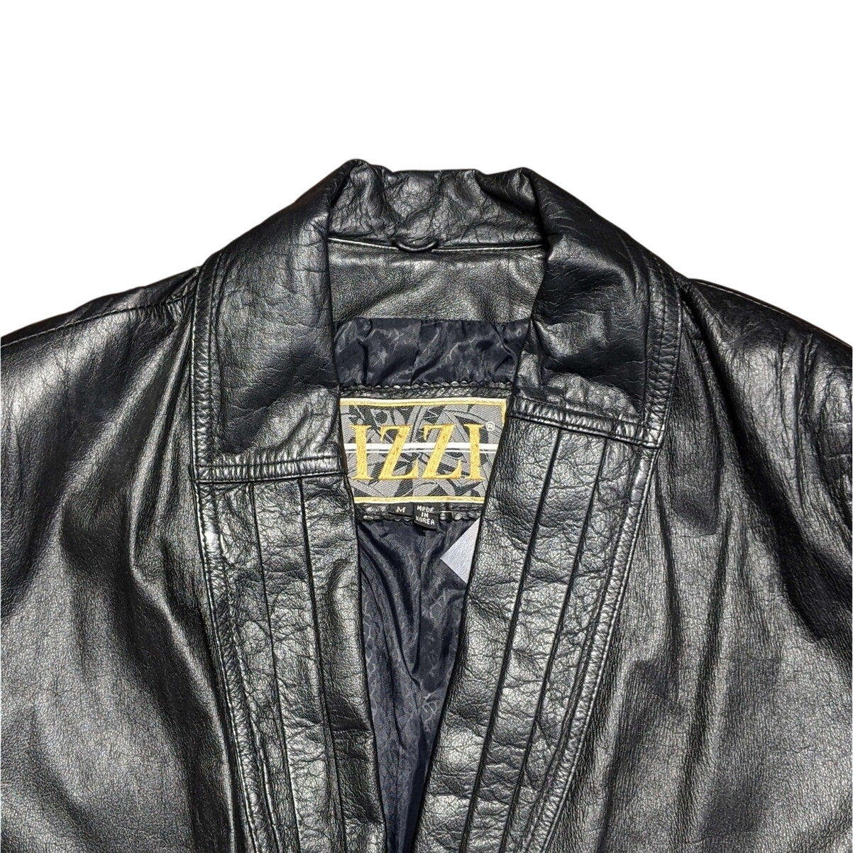 IZZI Leather Trench Coat