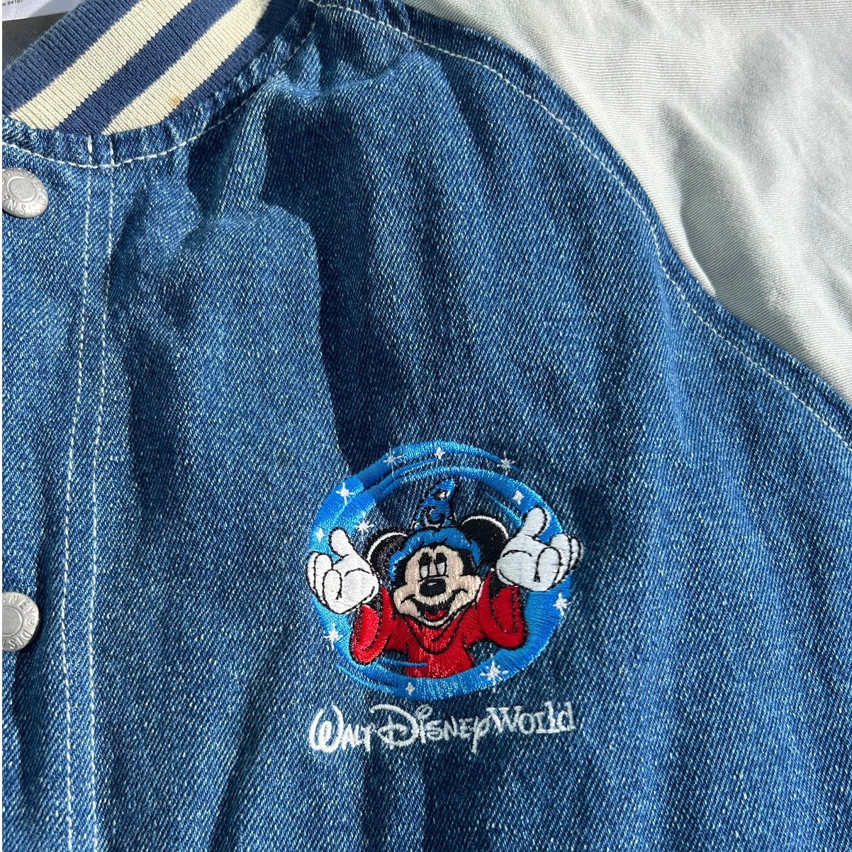 Vintage Walt Disney 90’s Denim Bomber Jacket