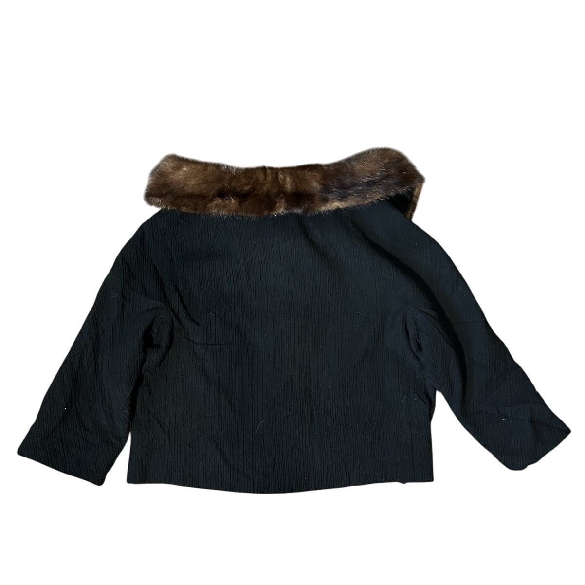 Women’s Vintage Betty Clyne Custom Originals Fur Collar Midi Coat