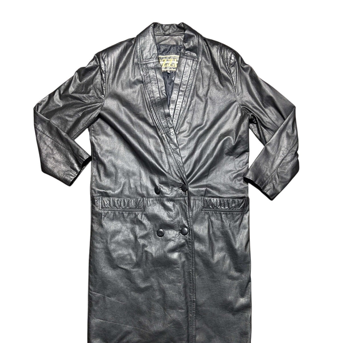 IZZI Leather Trench Coat