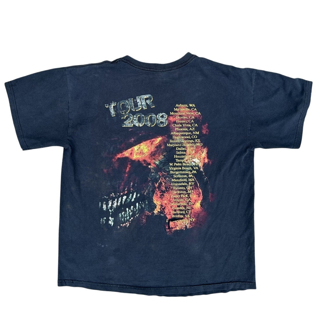 Gildan Vintage Disturbed Indestructible 2008 Tour Shirt