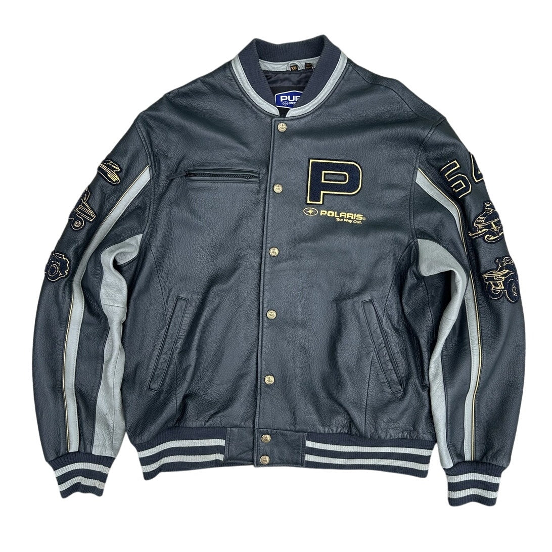 Vintage 50th Anniversary Polaris Leather Letterman Jacket