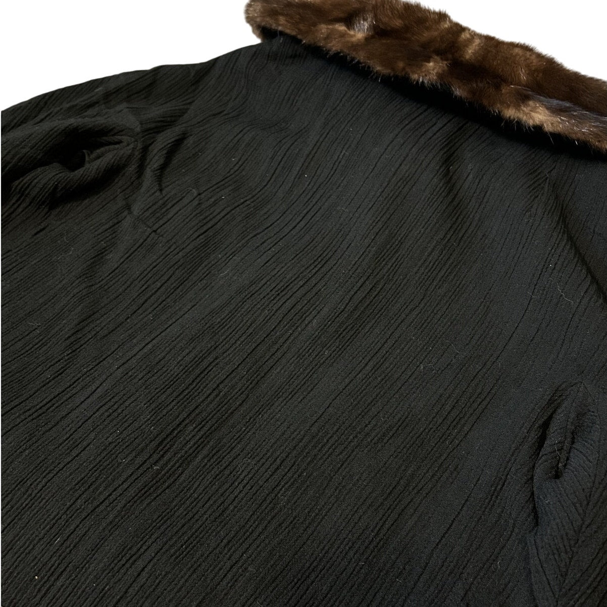 Women’s Vintage Betty Clyne Custom Originals Fur Collar Midi Coat