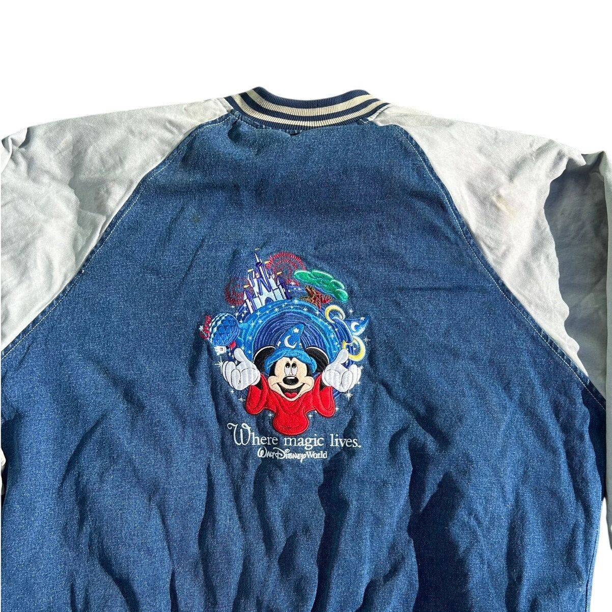 Vintage Walt Disney 90’s Denim Bomber Jacket