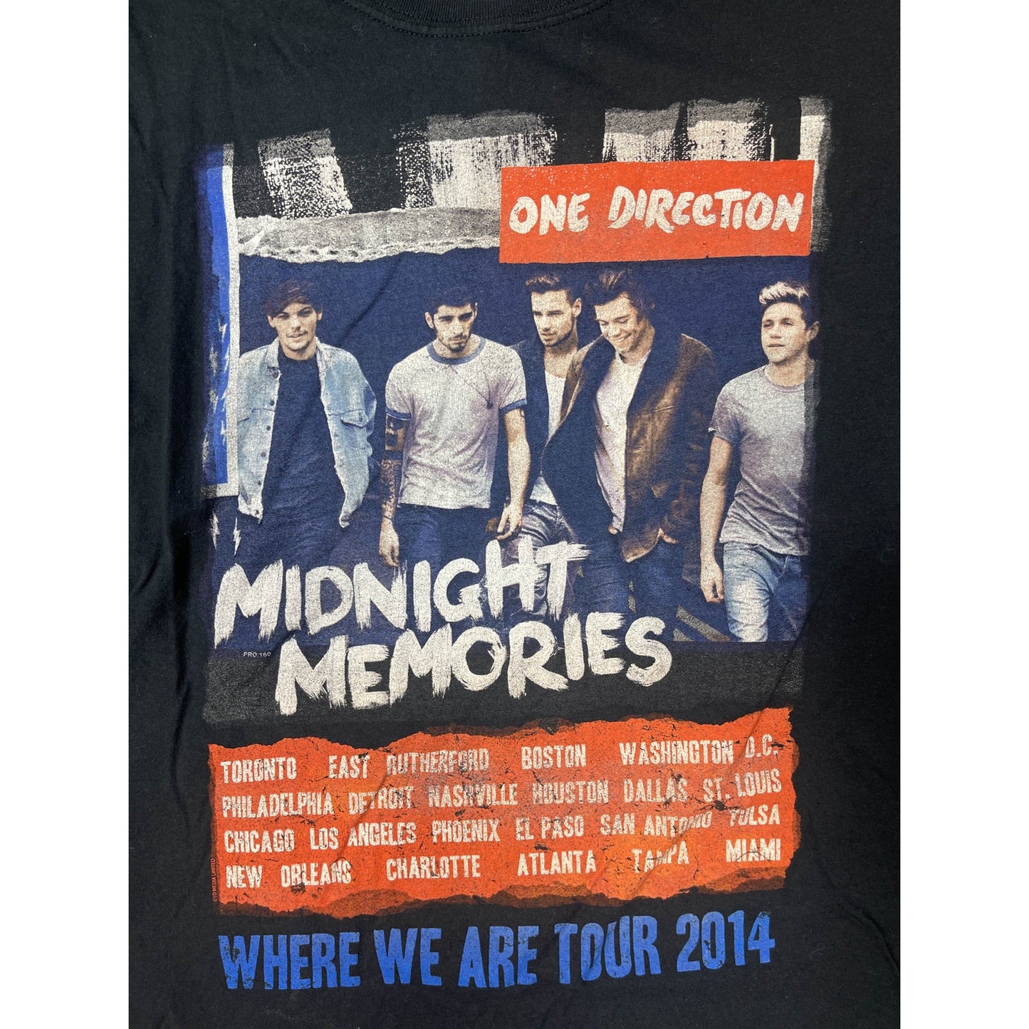 One Direction Graphic Black Tee