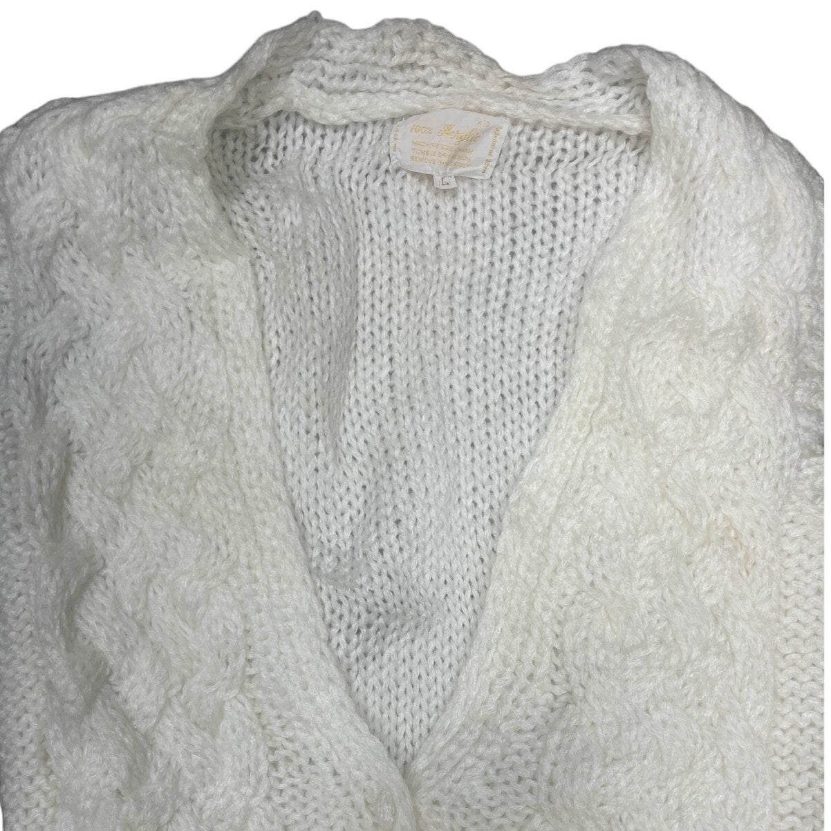 White Fine Knit Vest
