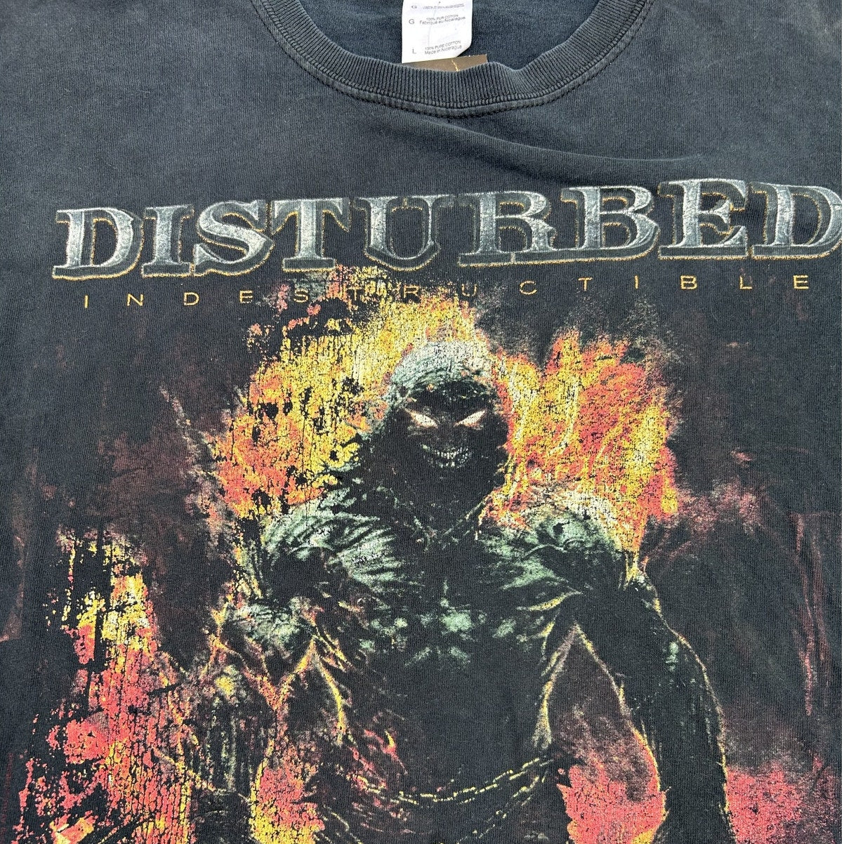Gildan Vintage Disturbed Indestructible 2008 Tour Shirt