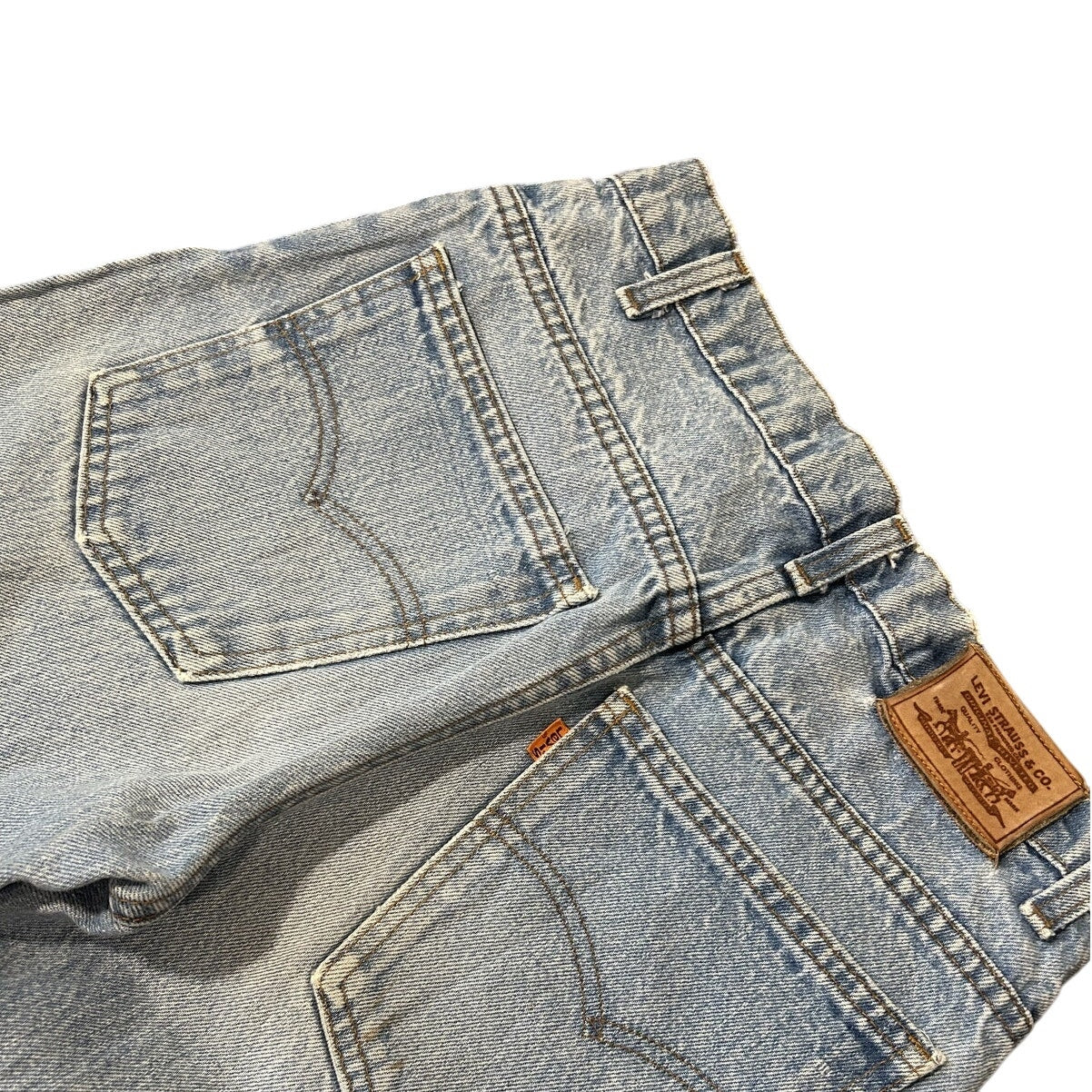 Vintage 80’s Levi’s Orange Tab Light Wash Jeans 28x30