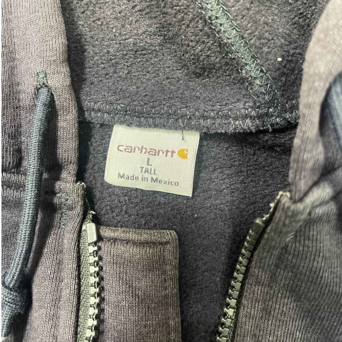 Carhartt Faded Blue Zip-up Jacket