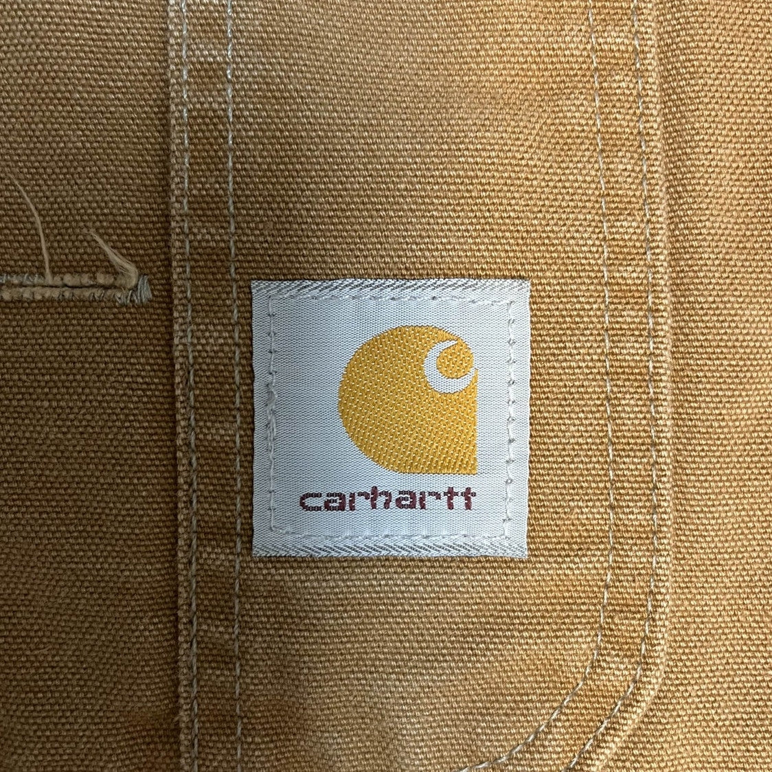 Vintage Carhartt Overalls Tan Heavy Duty