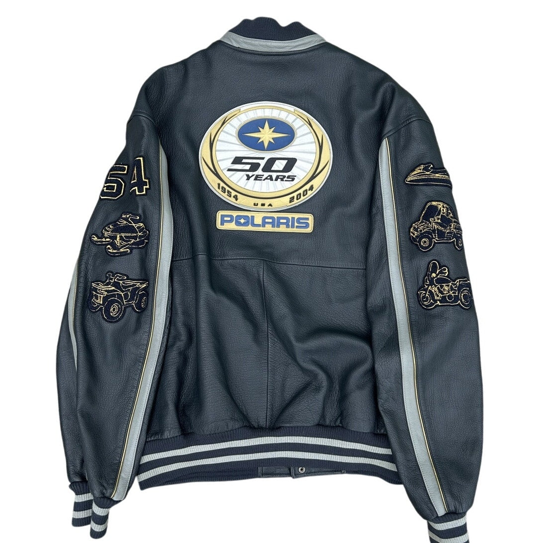 Vintage 50th Anniversary Polaris Leather Letterman Jacket