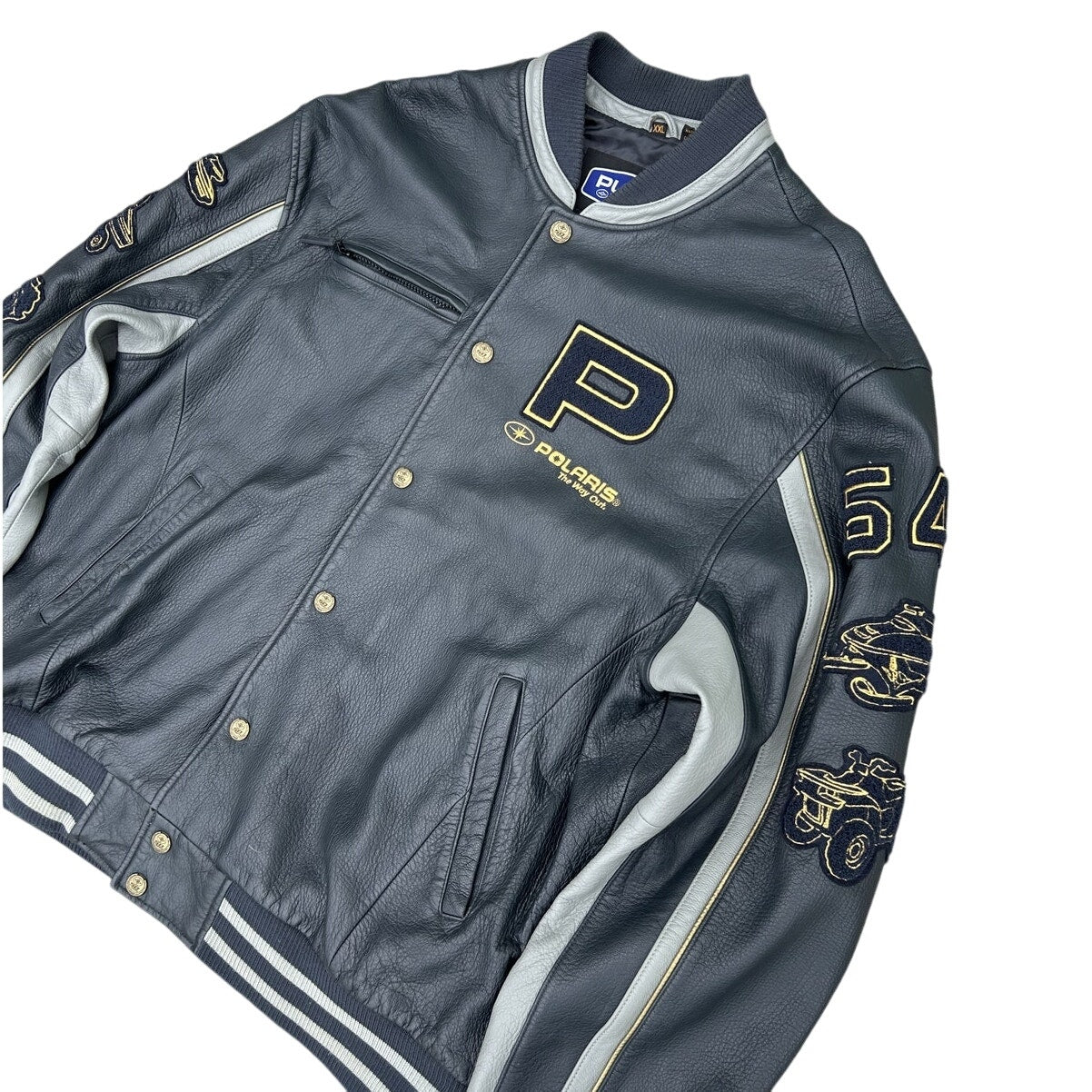 Vintage 50th Anniversary Polaris Leather Letterman Jacket