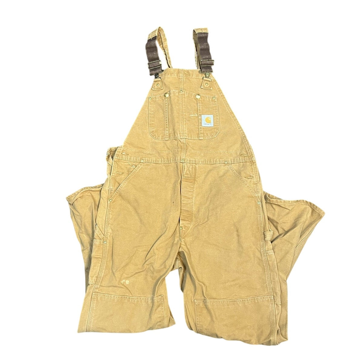 Vintage Carhartt Overalls Tan Heavy Duty