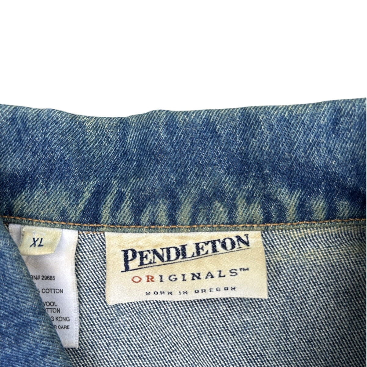 Pendleton Denim Wool Aztec Vest