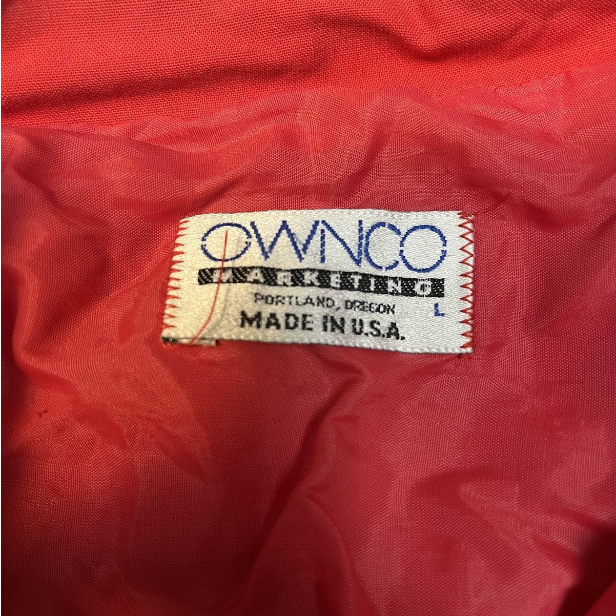 Vintage OWNCO Marketing Mage Safe Work Jacket
