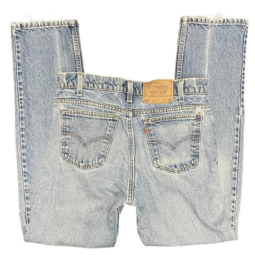 Vintage Light Wash Orange Tab 505 Levi Jeans