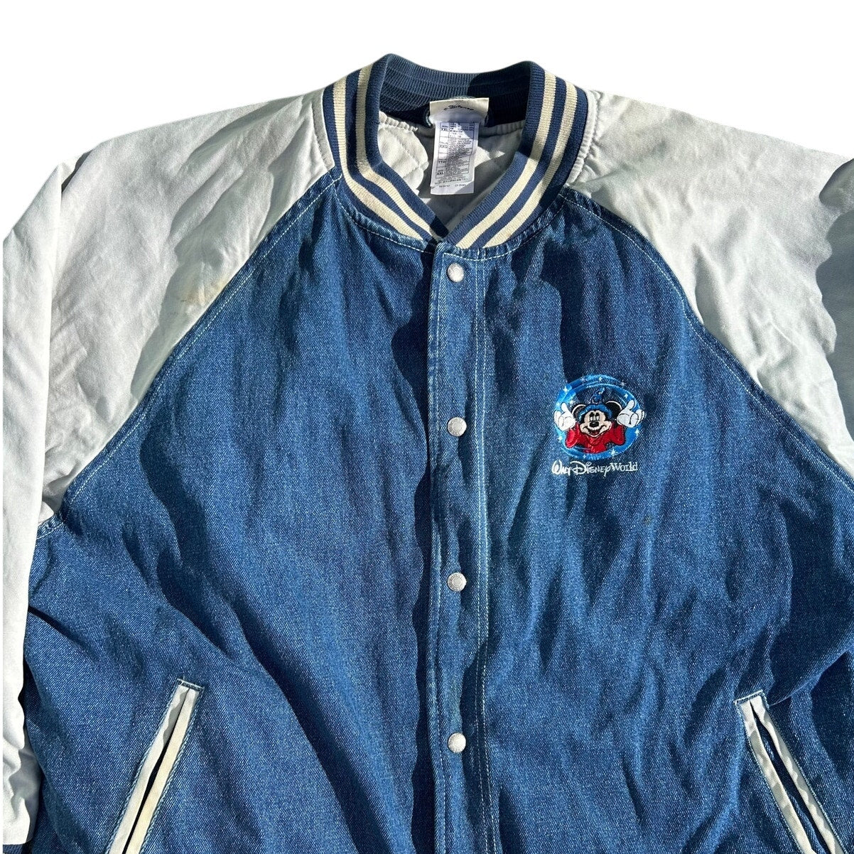 Vintage Walt Disney 90’s Denim Bomber Jacket