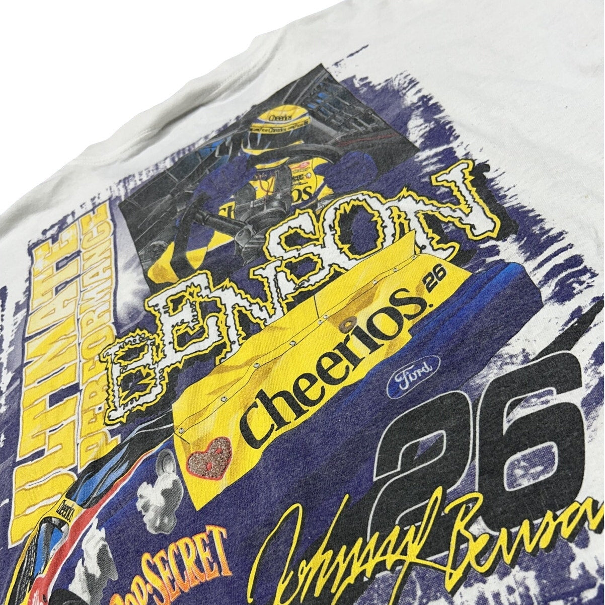 Vintage Tultex 1999 Johnny Benson NASCAR Front/Back Print T-shirt