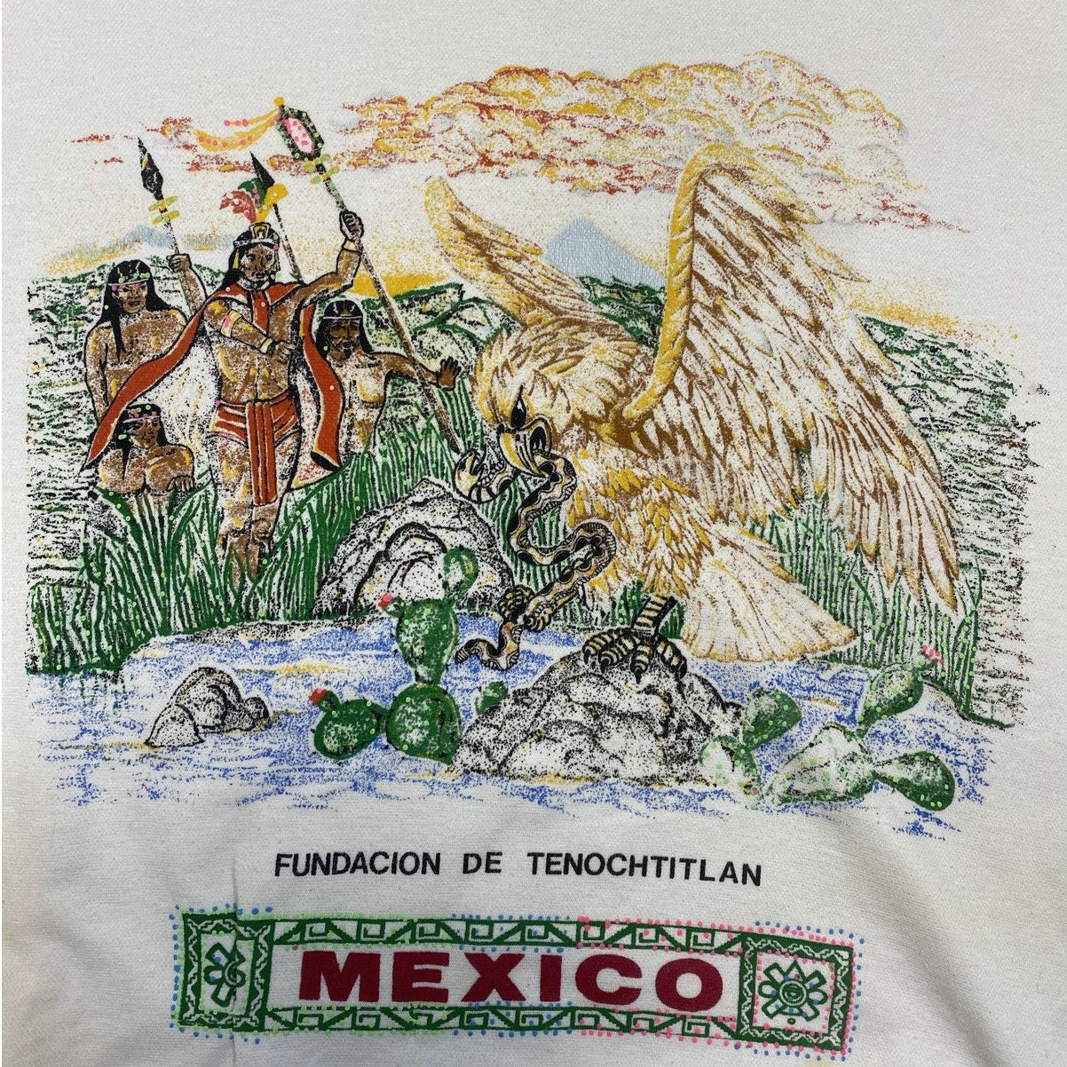 Vintage Mexico Graphic Crewneck Pullover