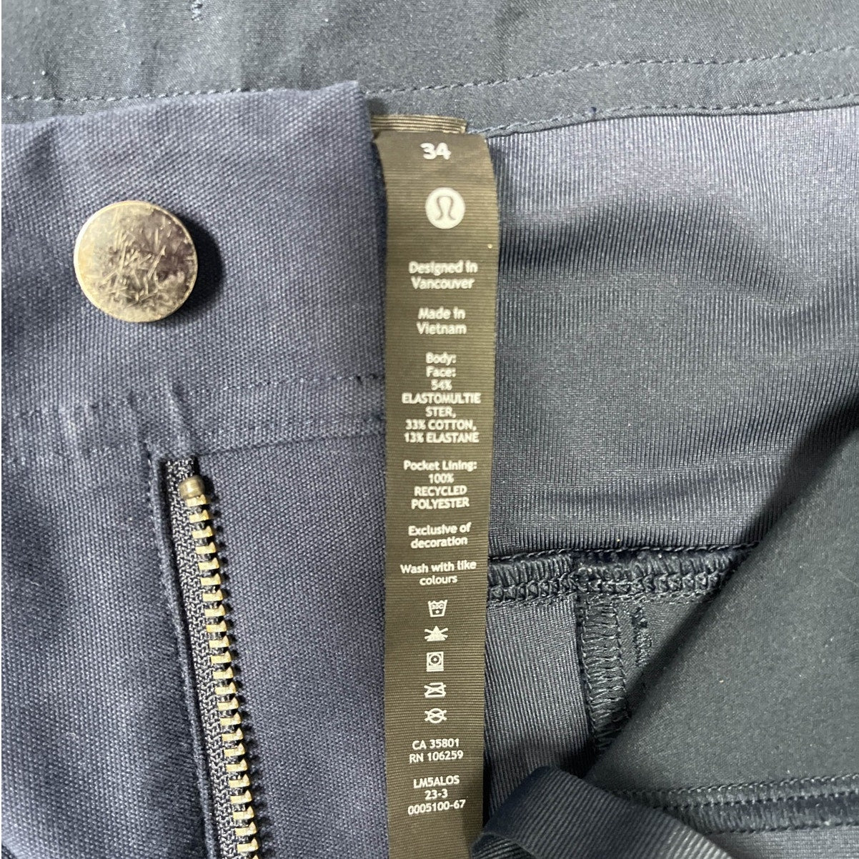 Lululemon Blue Pants with Pockets