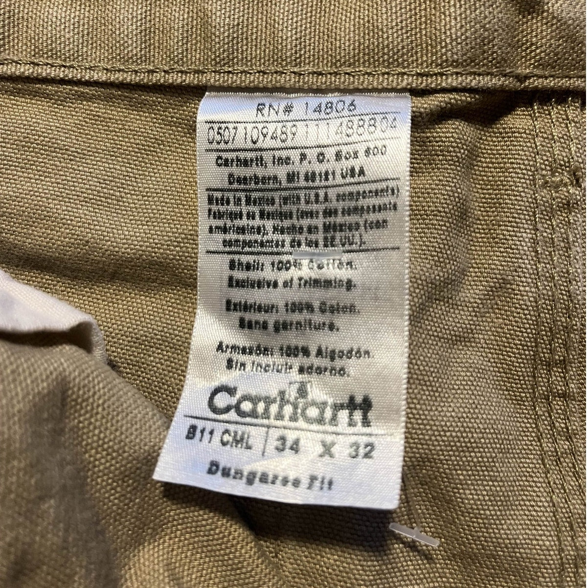 Carhartt Men’s Tan Pants