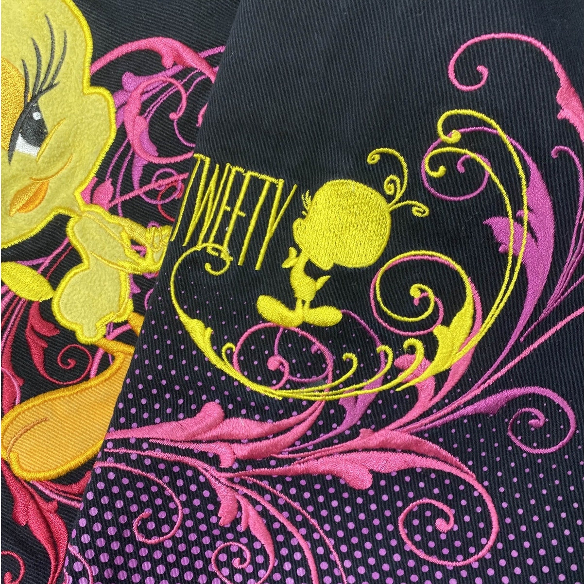 JH Design Tweety Black Jean Jacket