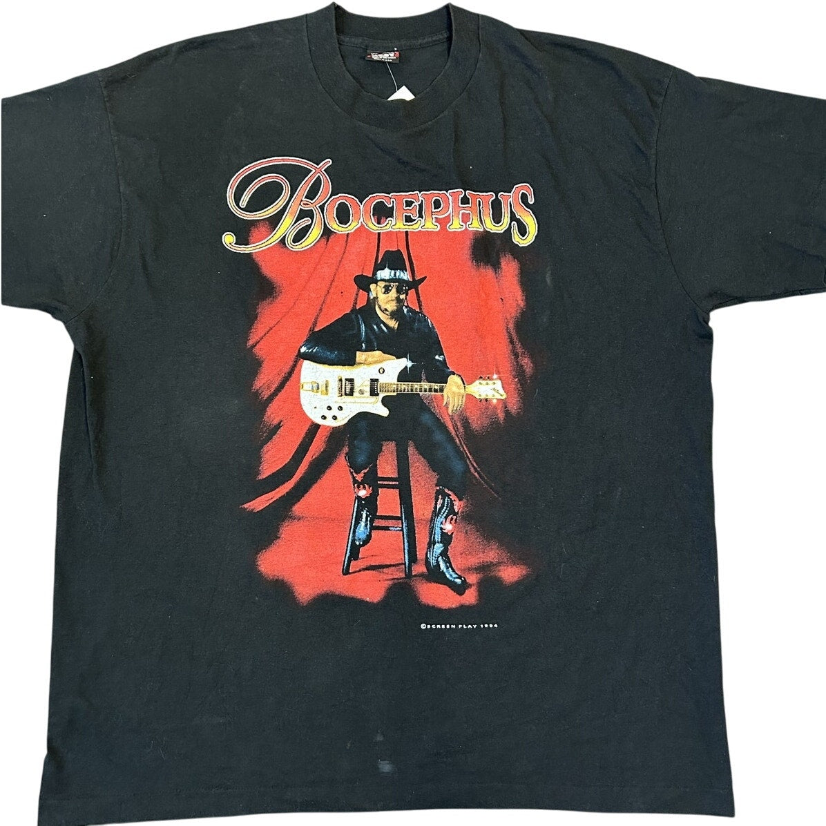 Vintage 1994 Hank Williams Jr Bocephus Fan Club Tour Shirt