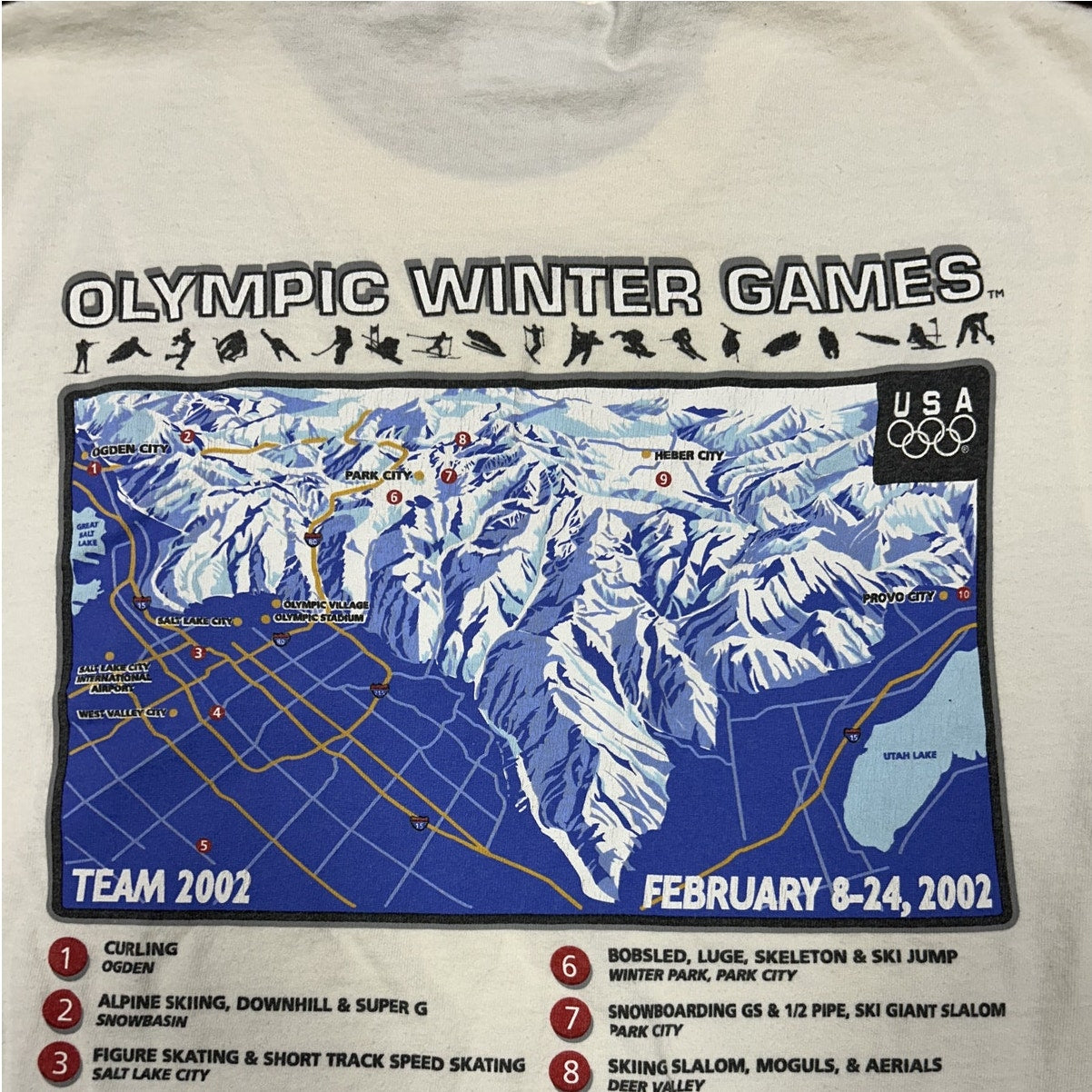 USA 2002 Olympic Winter Games T-shirt