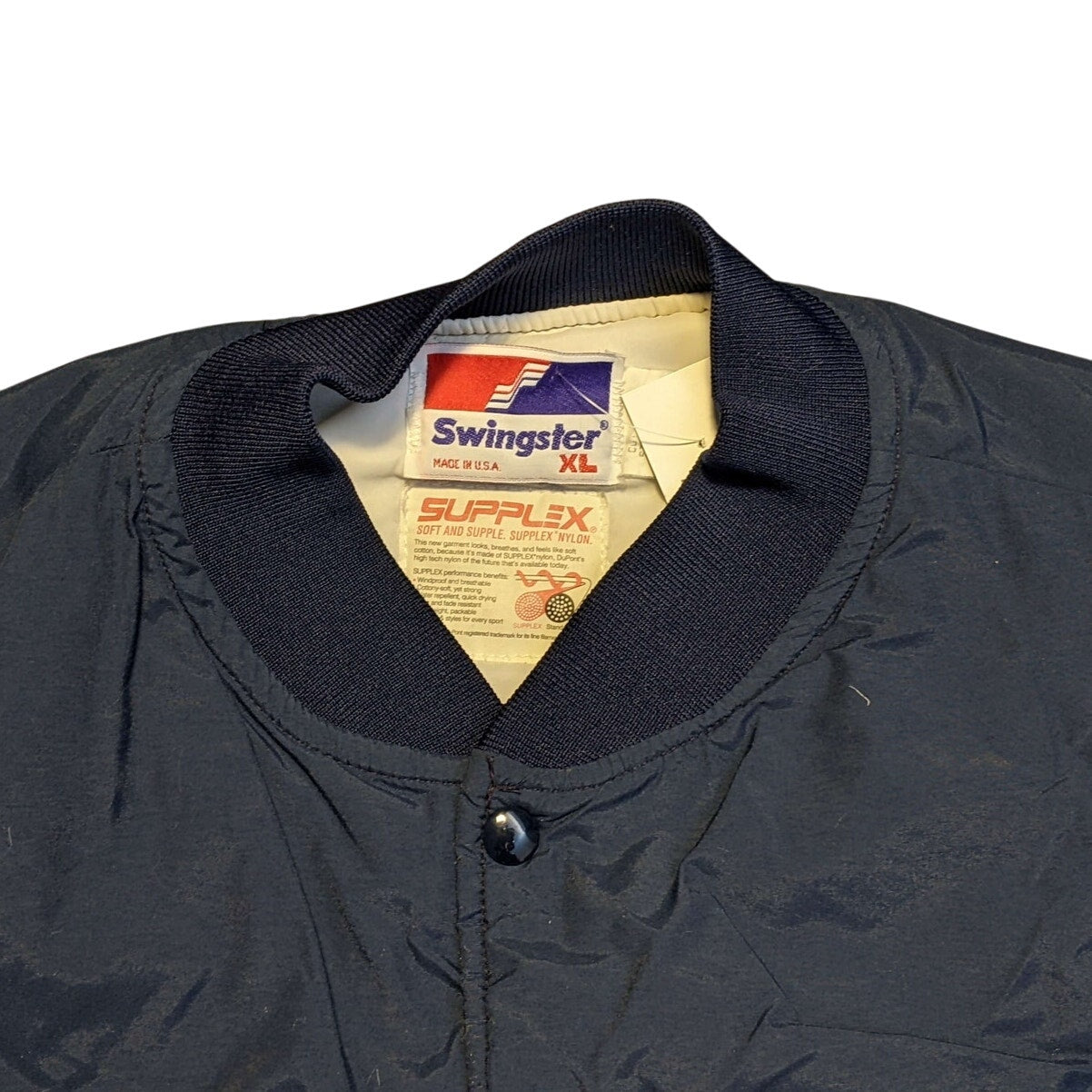 SWINGSTER Illinois Fighting Navy Blue Bomber Jacket