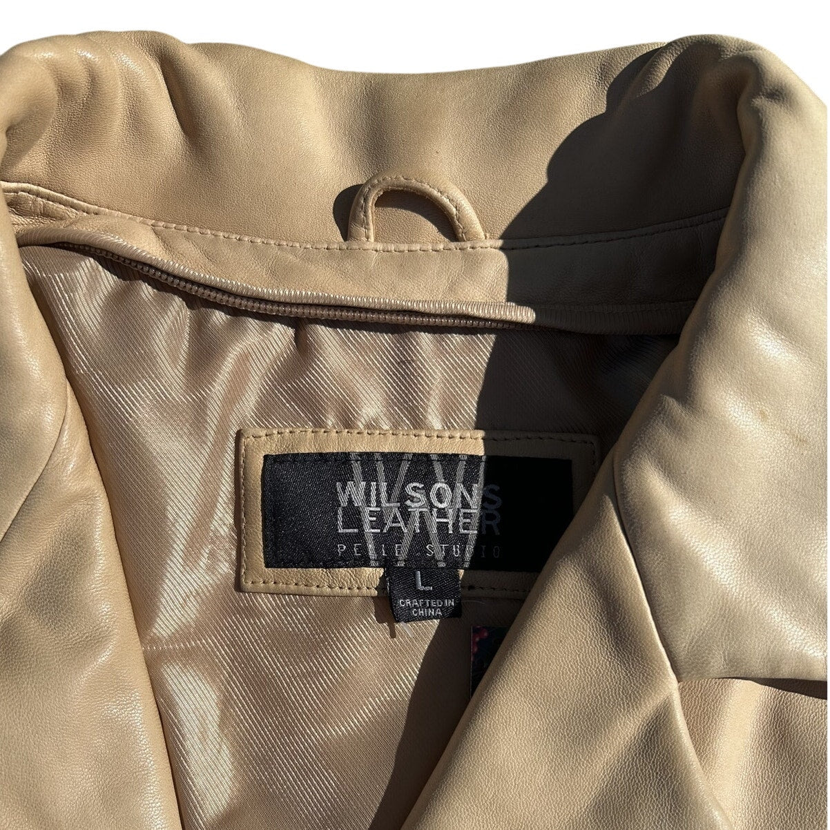 Wilsons Leather Cream Coat