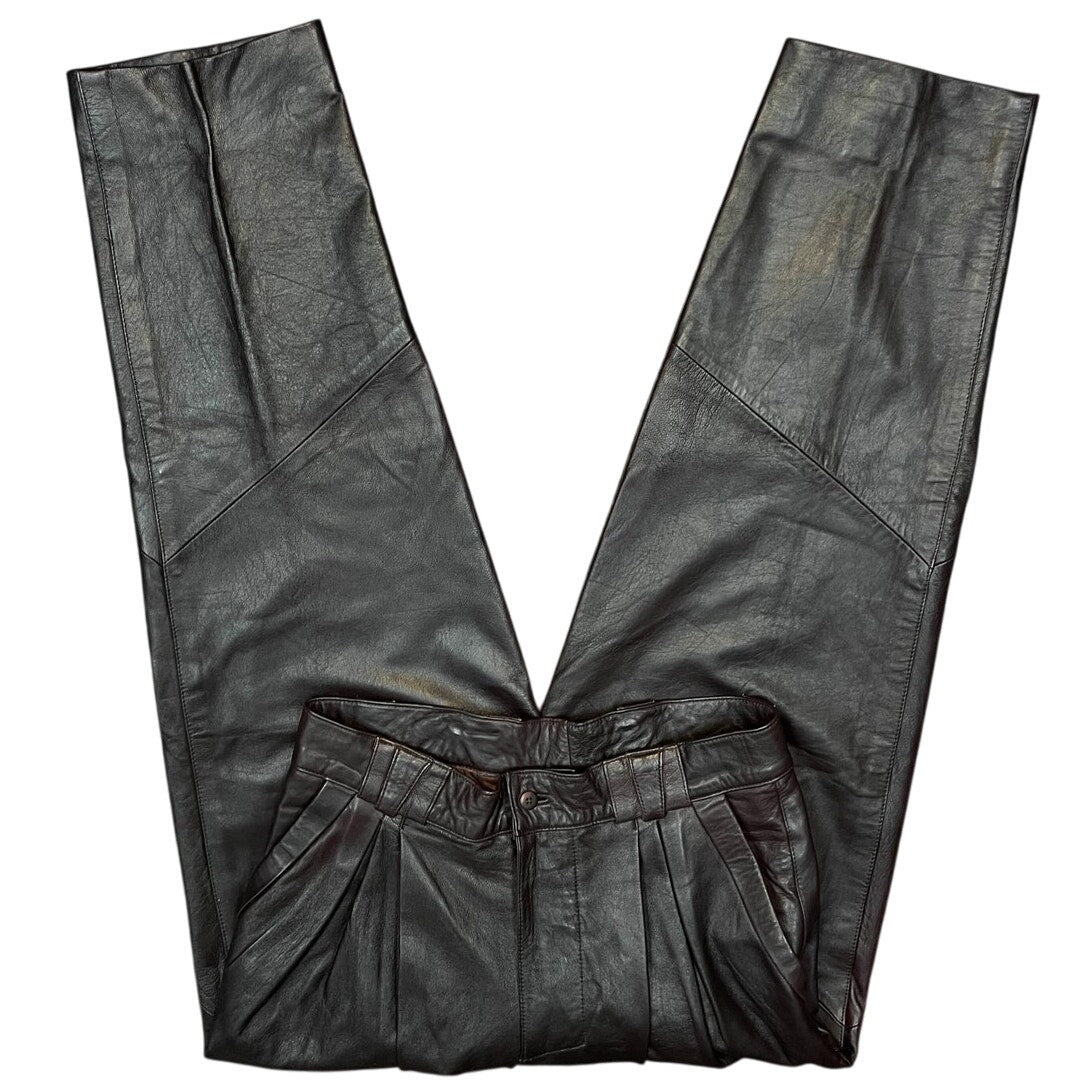 Vintage Skin Tanned Genuine Leather Pants