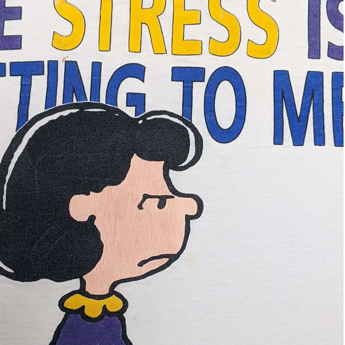 Official Peanuts "The Stress Is Getting To Me" Lucy Oversized T-Shirt