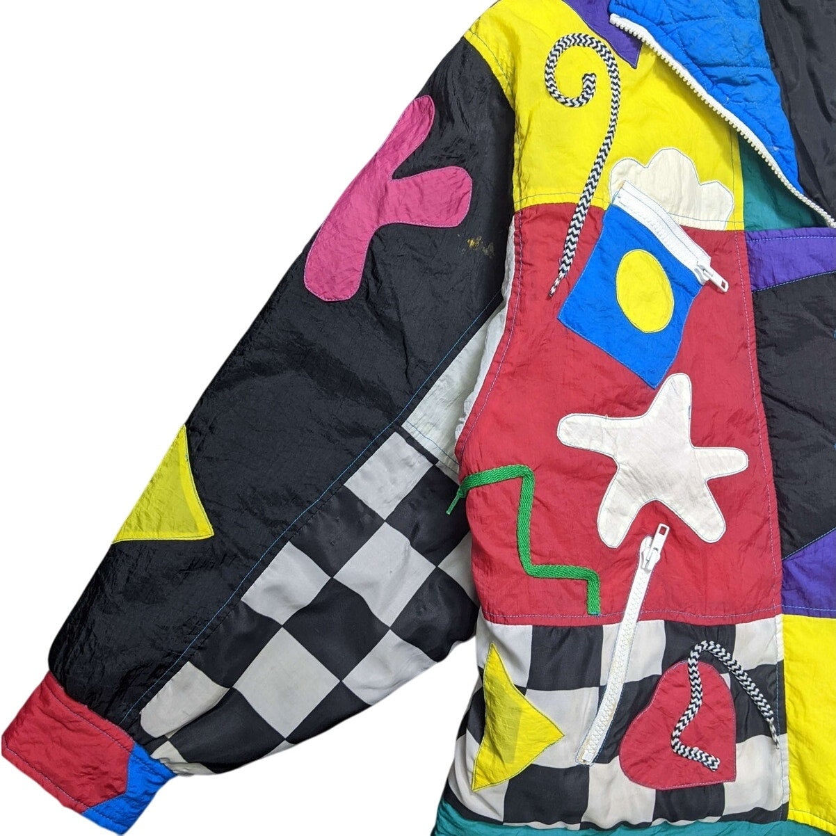 Vintage 80s Boutique Europa Graphic Ski Jacket