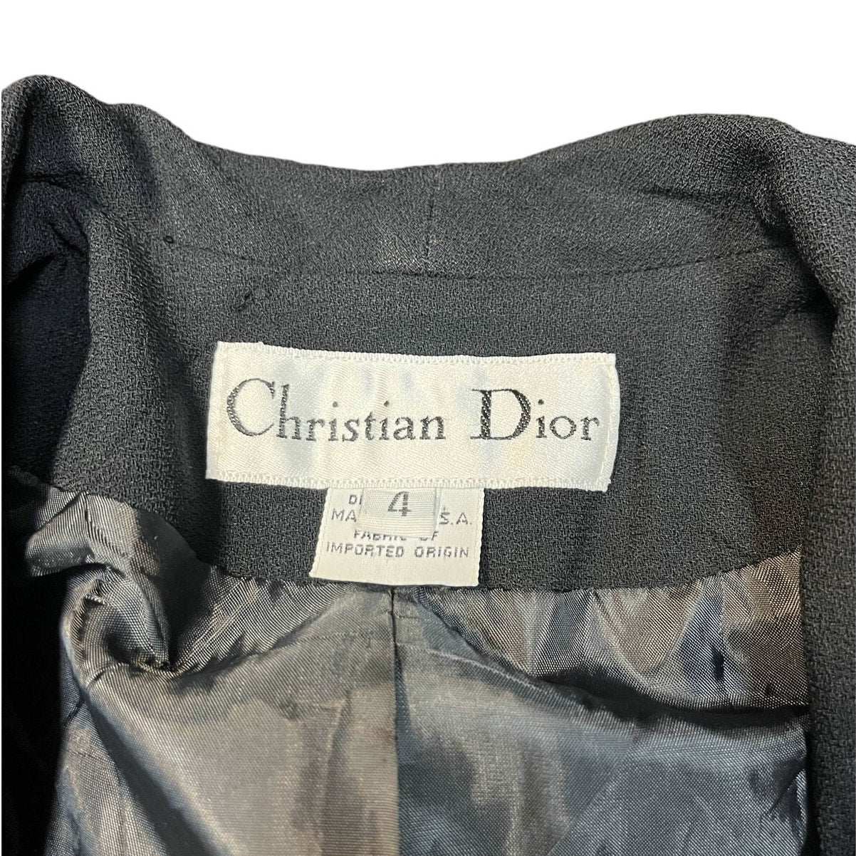 Christian Dior Black Coat