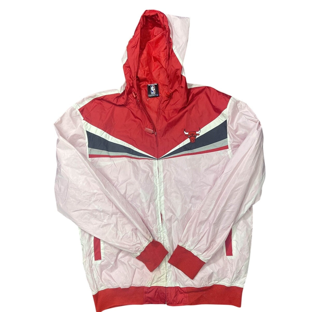 UNK NBA Chicago Bulls Pink and Red Windbreaker