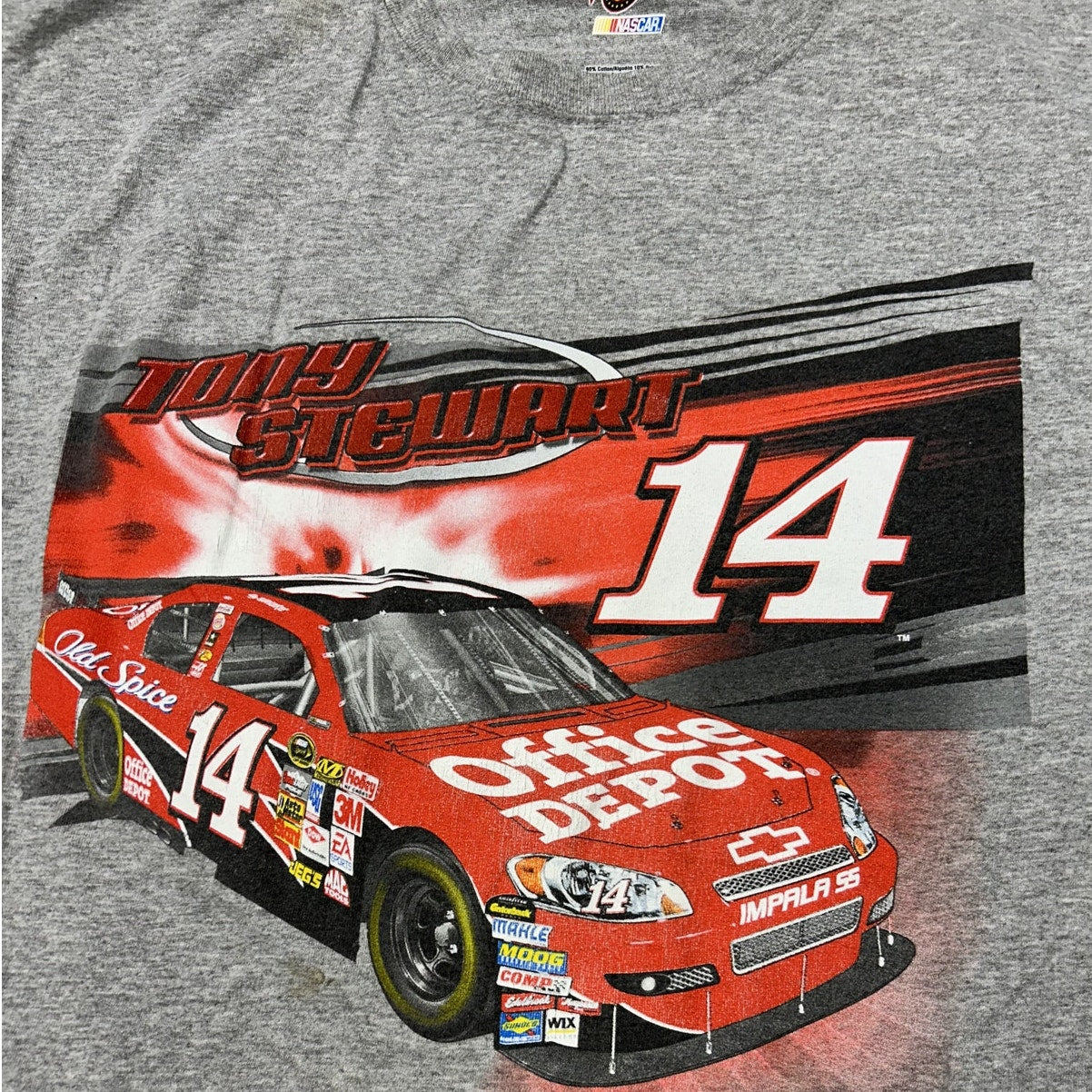 2009 NASCAR Tony Stewart Front/Back Graphic T-shirt