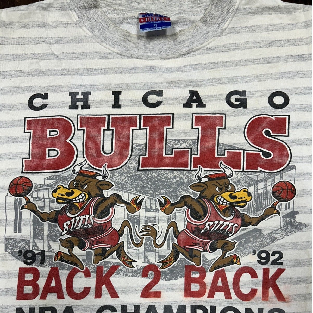 Vintage 1992 Chicago Bulls Back 2 Back NBA Champions T-shirt