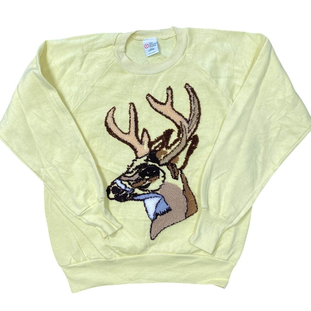 The Fitness Center Yellow Reindeer Sweater