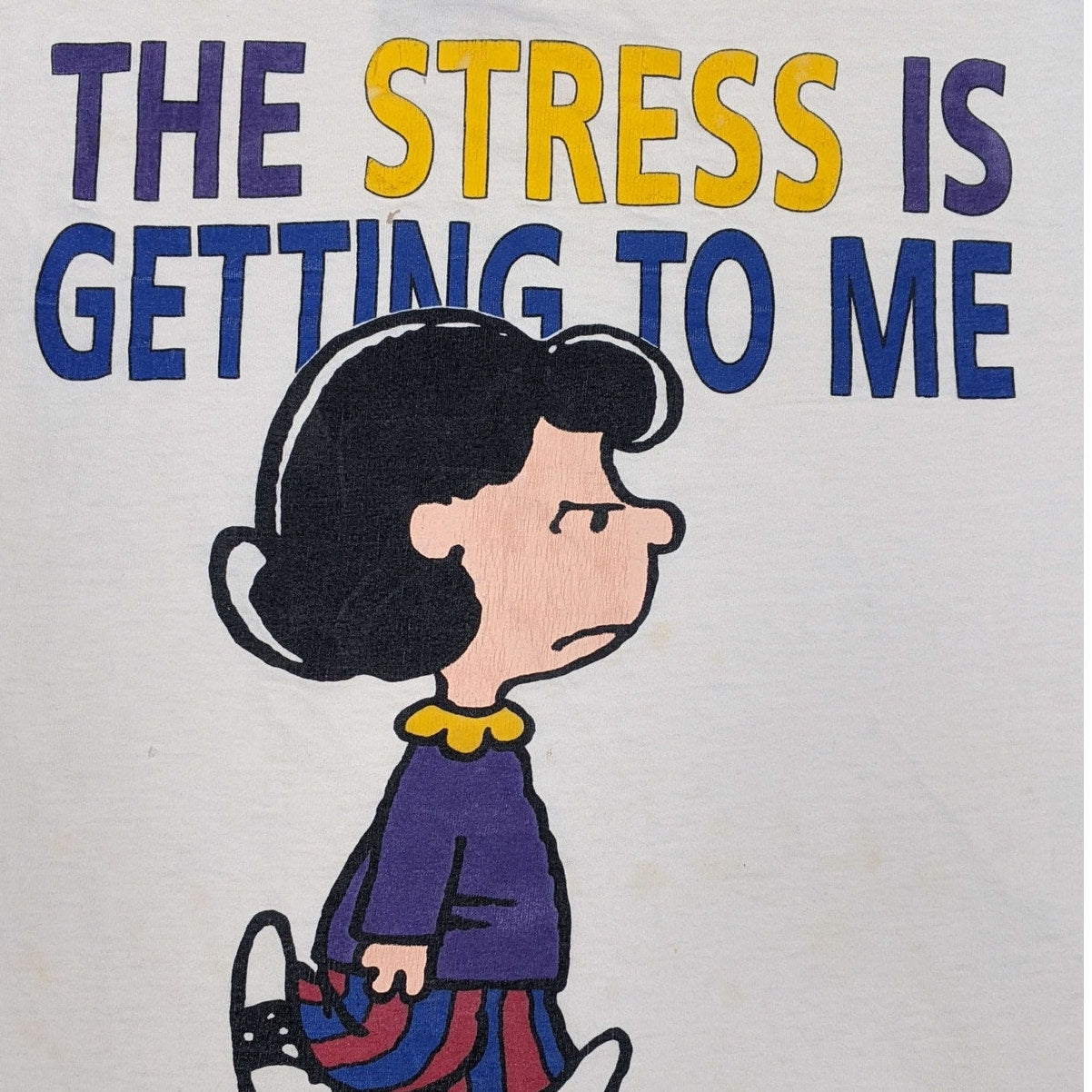 Official Peanuts "The Stress Is Getting To Me" Lucy Oversized T-Shirt