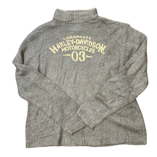 Harley Davidson Grey Collar Sweater