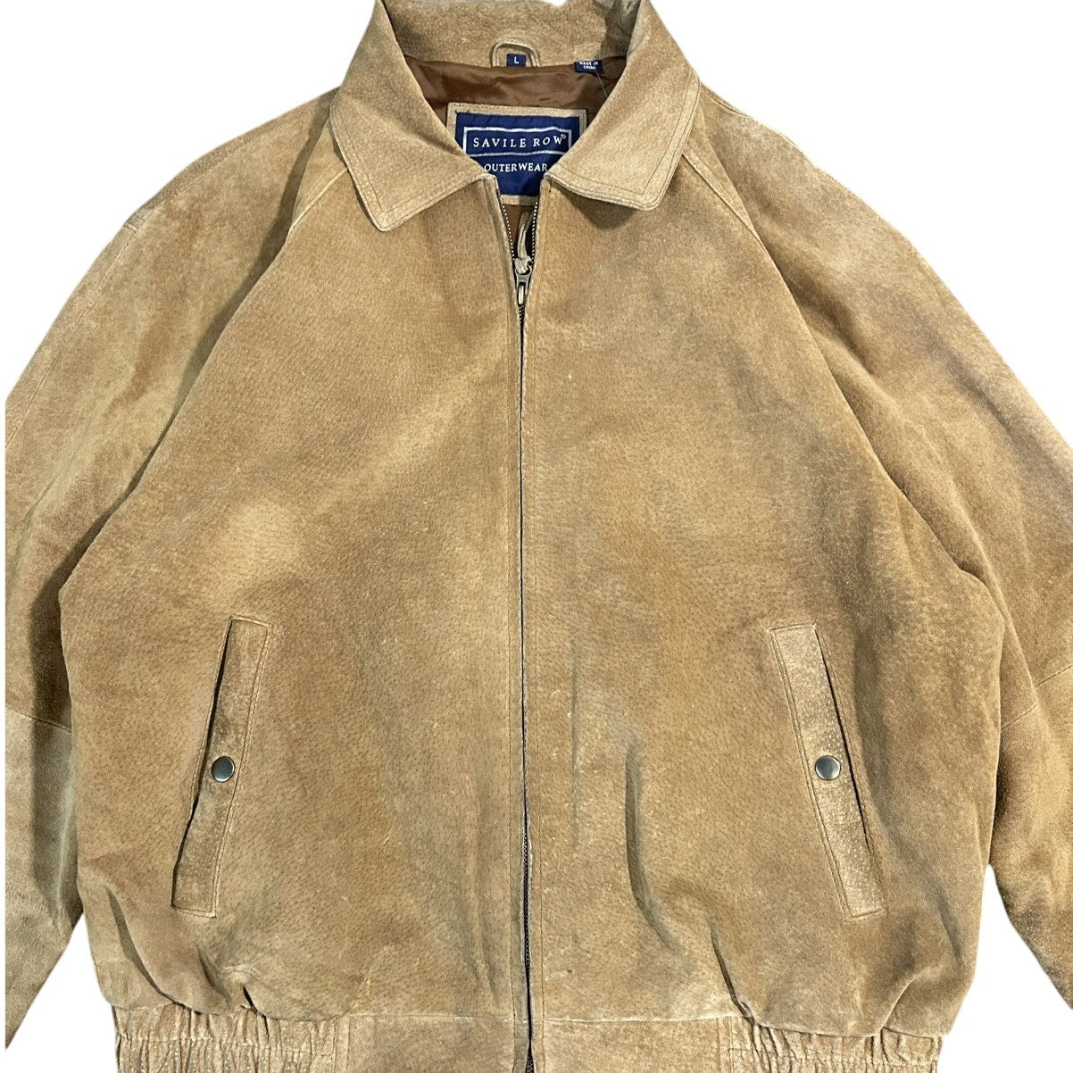 Savile Row Outerwear Brown Suede Bomber