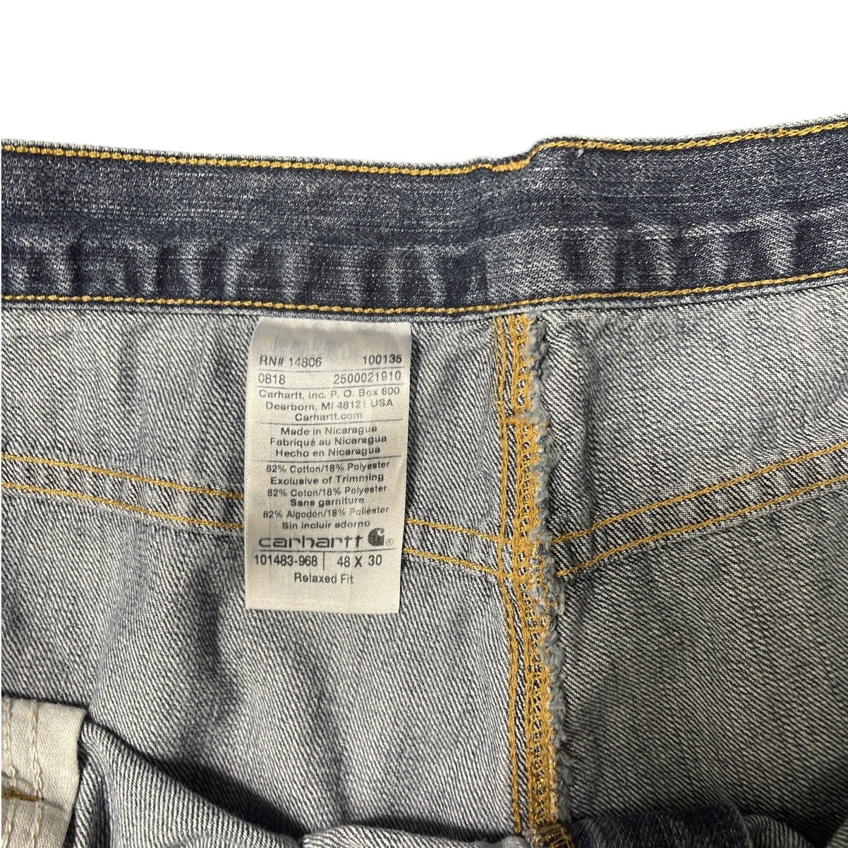 Carhartt Denim Washed Jeans with Gold Lining